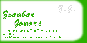 zsombor gomori business card